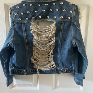 Destressed Jean jacket